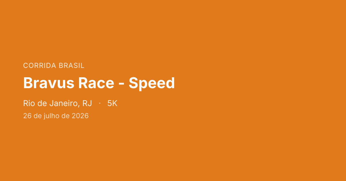 Bravus Race - Speed