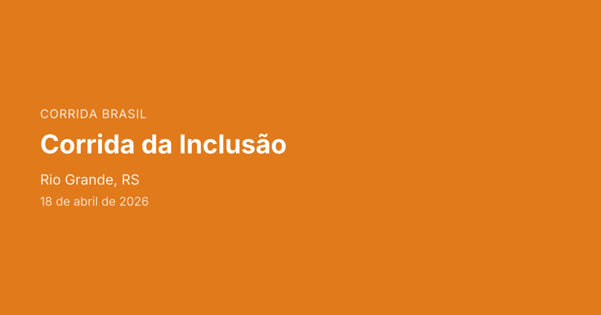 Corrida da Inclusão