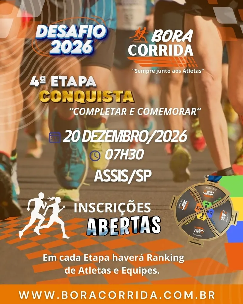 Desafio Bora Corrida - 4ª Etapa - Conquista