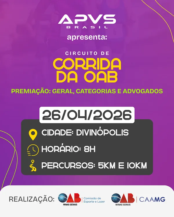Circuito de Corrida da Oab – Etapa Divinópolis