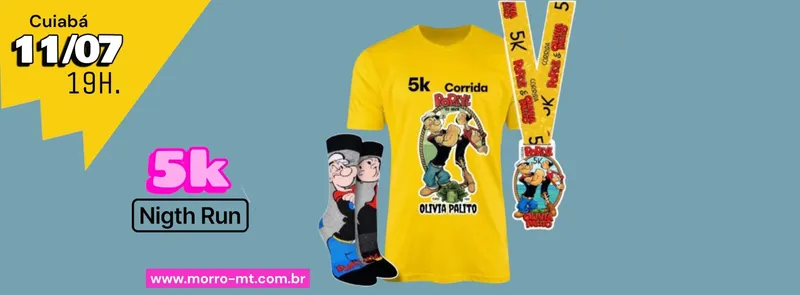 Corrida Popeye e Olivia Palito