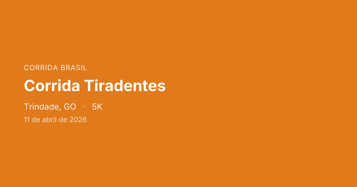 Corrida Tiradentes