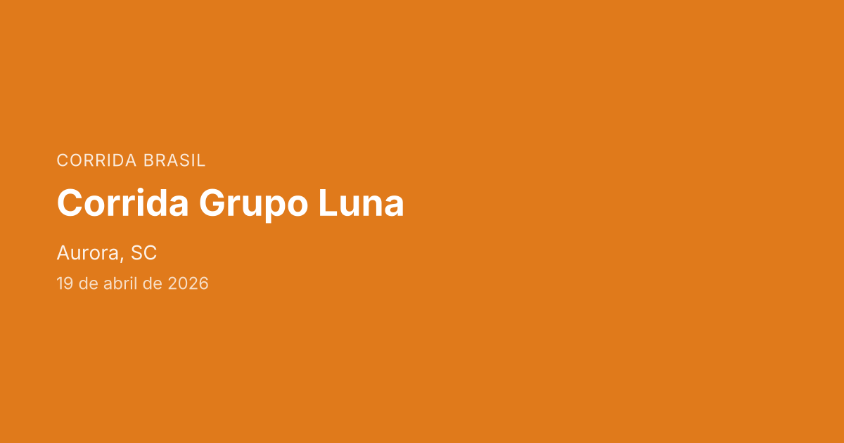 Corrida Grupo Luna