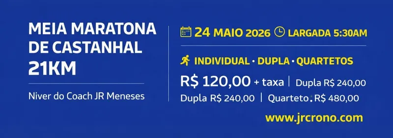 Meia Maratona de Castanhal - Niver do Coach Jr Meneses