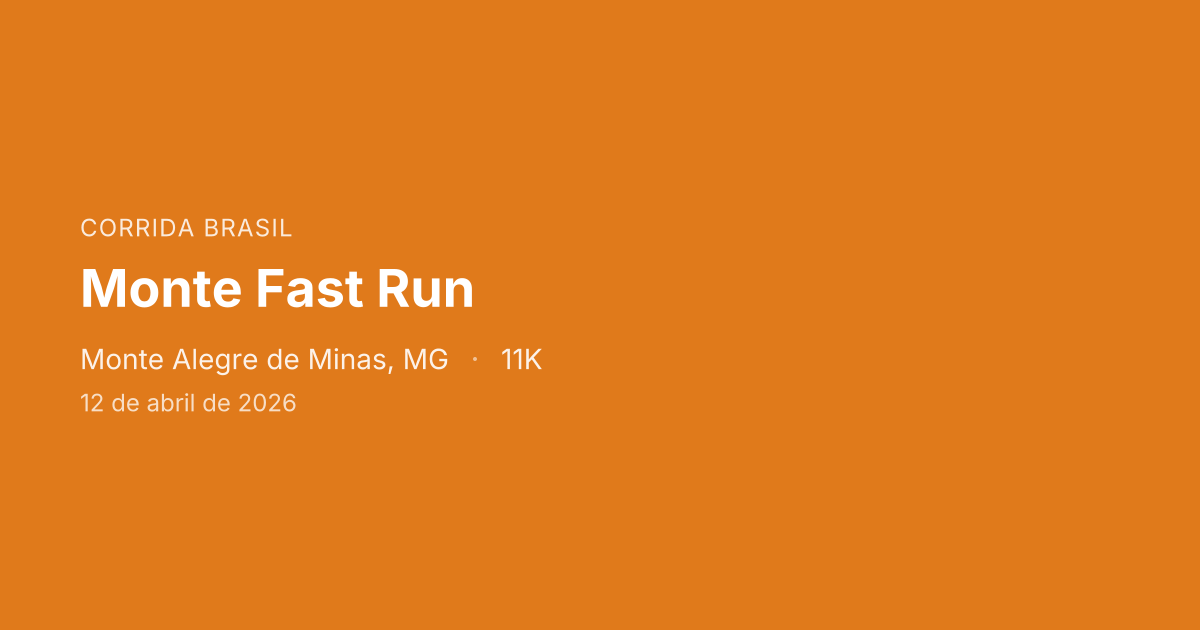 Monte Fast Run