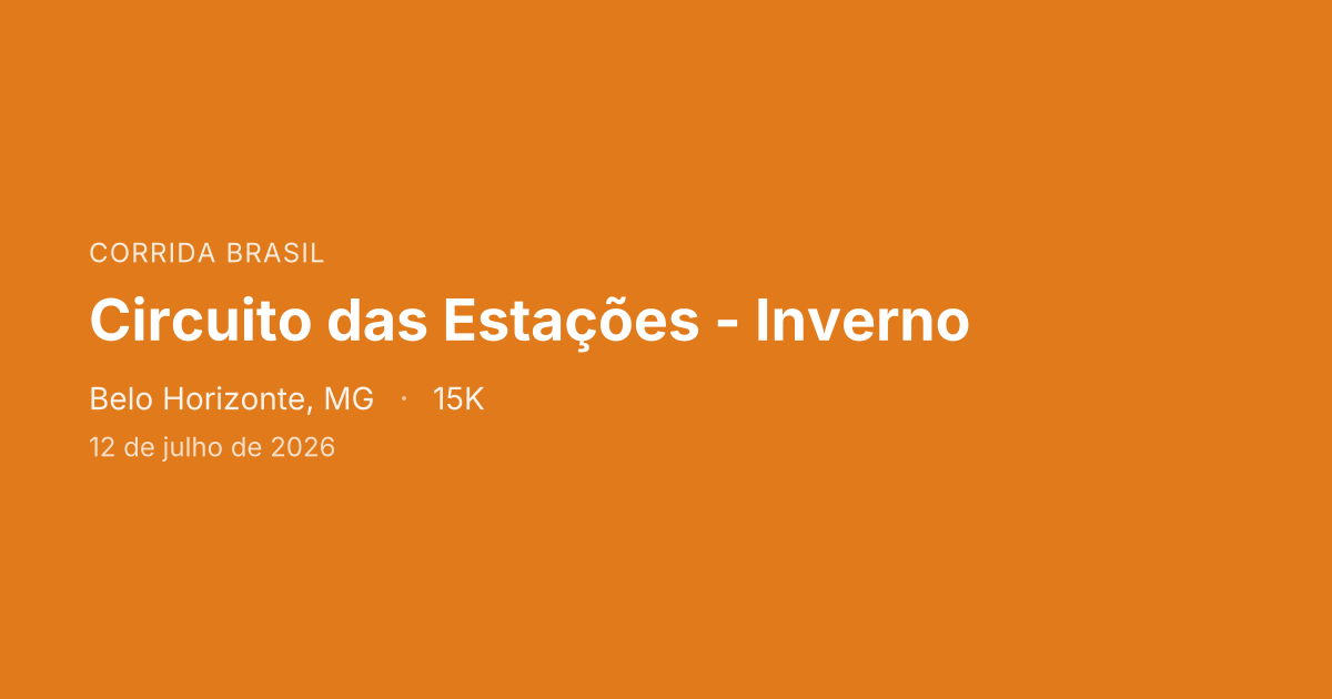 Circuito das Estações - Inverno