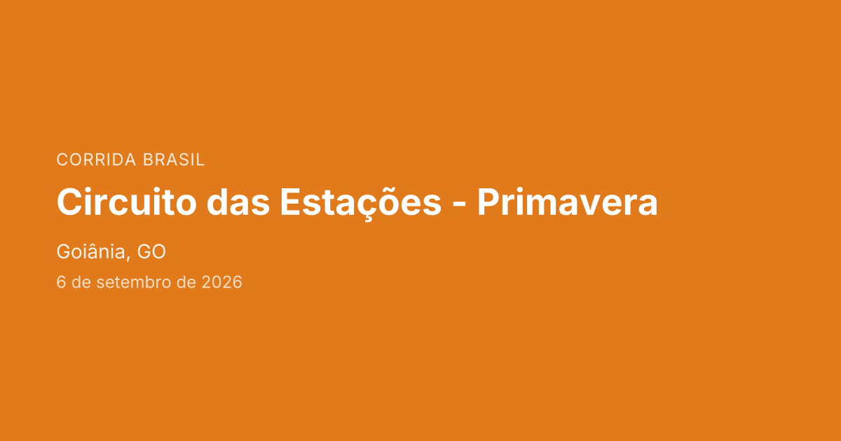 Circuito das Estações - Primavera