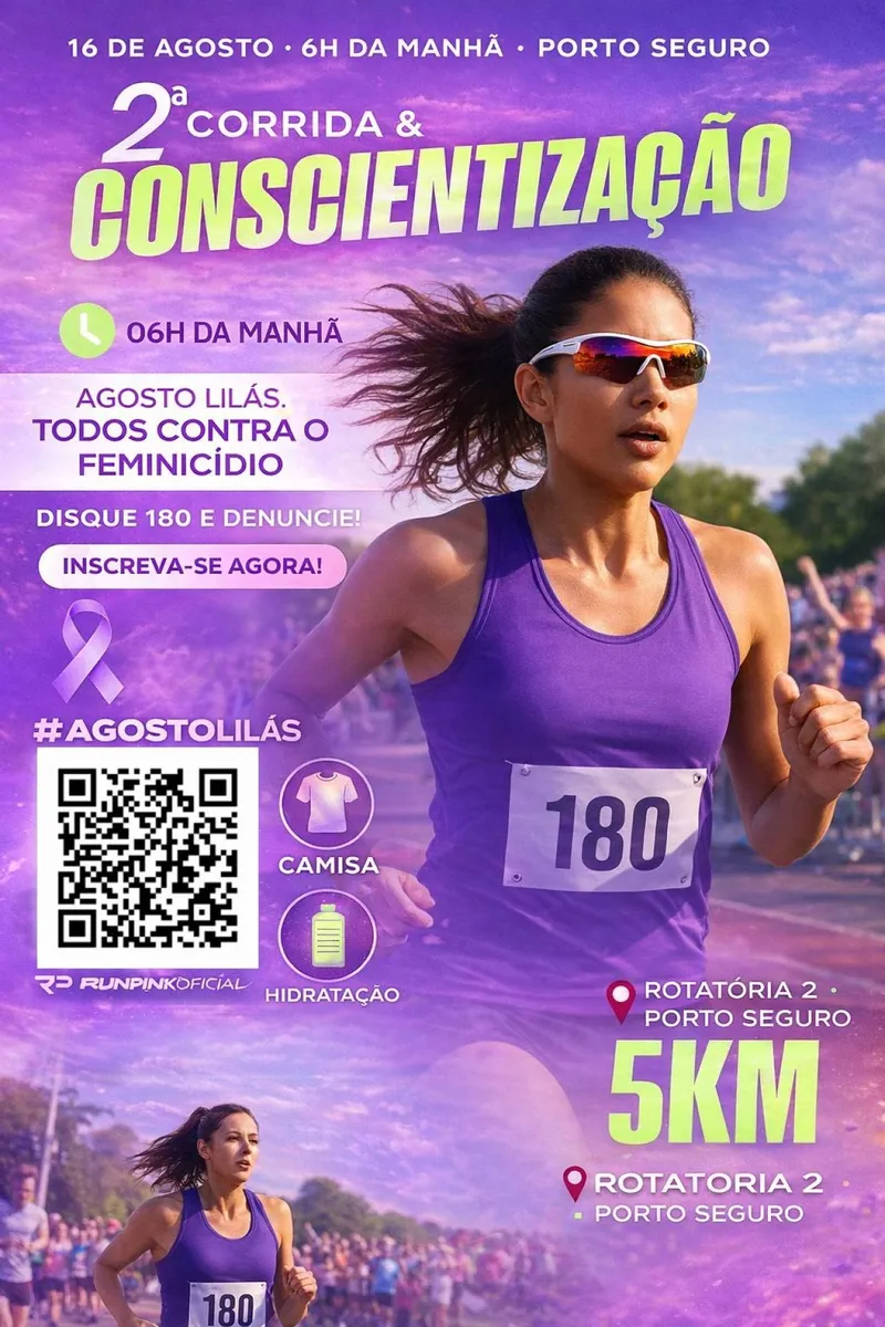 Runpink 2corrida&amp;conscientização Agosto Lilás