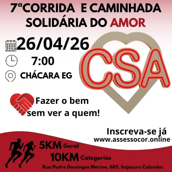 7ª Corrida Solidária do Amor - Colombo - Pr