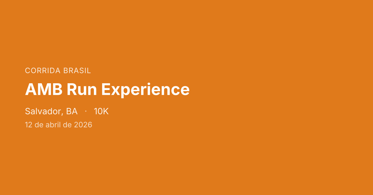 AMB Run Experience