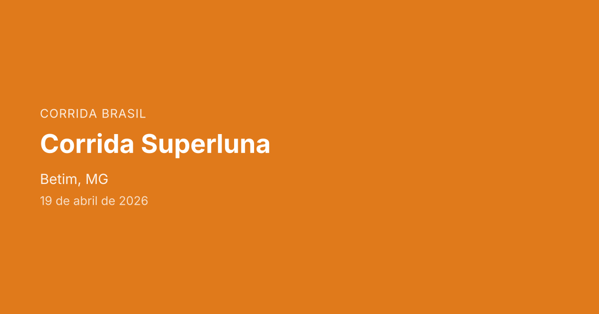 Corrida Superluna