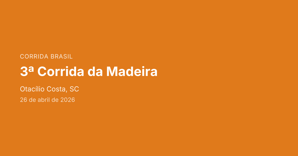 3ª Corrida da Madeira