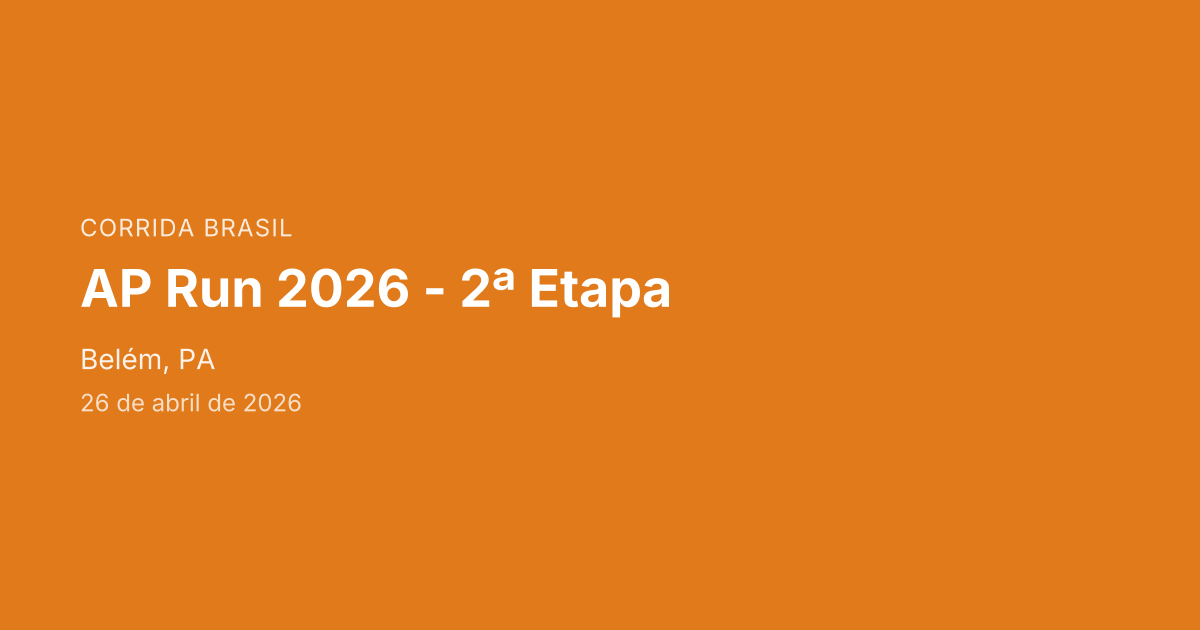 AP Run 2026 - 2ª Etapa
