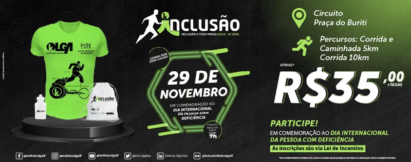 Corrida e Caminhada pela Inclusão a Toda Prova