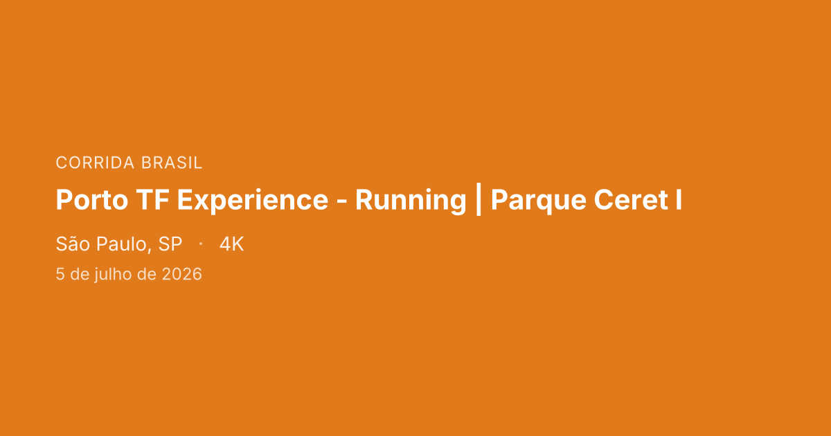 Porto TF Experience - Running | Parque Ceret I