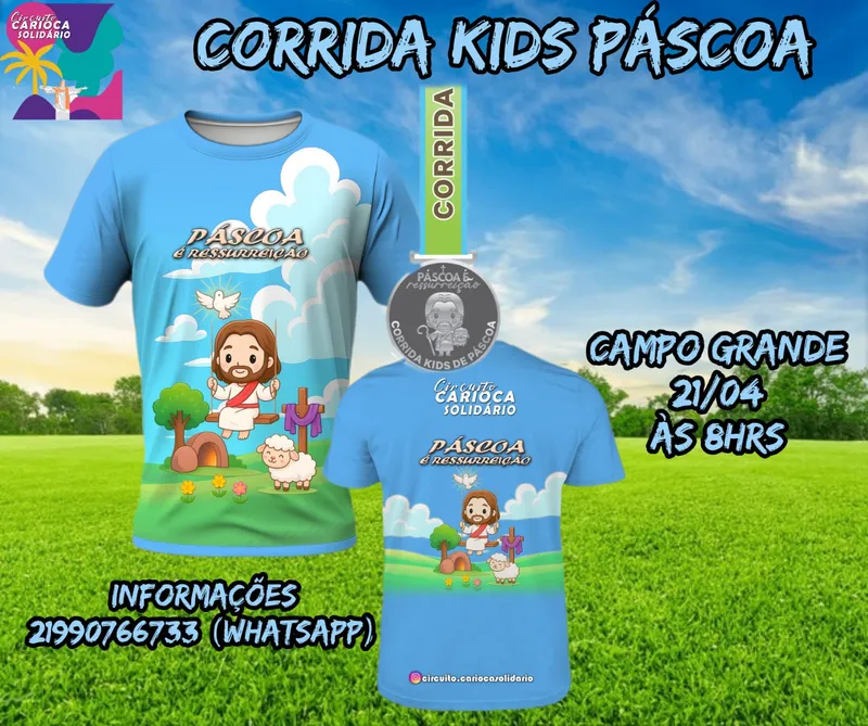 Corrida Kids Páscoa é Ressureição